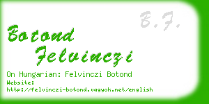 botond felvinczi business card